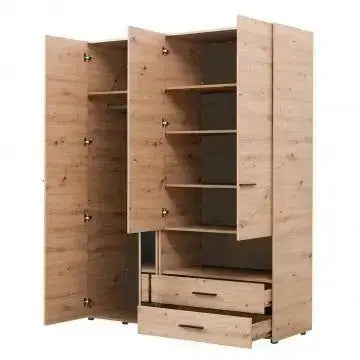Armadio Leon Rovere Artigiano - Dimensioni: cm 161 x 55 x 205,5 h