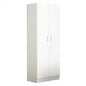 Leopold White Wardrobe: Quality Wood, 80x52x180 cm