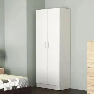 Kleiderschrank Leopold Weiß: Hochwertiges Holz, 80x52x180 cm