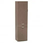 Grey Oak Wardrobe with 2 Doors and 1 Drawer, 45x38x174 cm