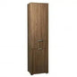 Kleiderschrank Nussbaumfarben mit 2 Türen und 1 Schublade, 45x38x174 cm
