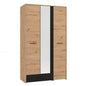 Kleiderschrank Varadero Weiß und Milch - Abmessungen: 119 x 53 x 203,7 cm (H)