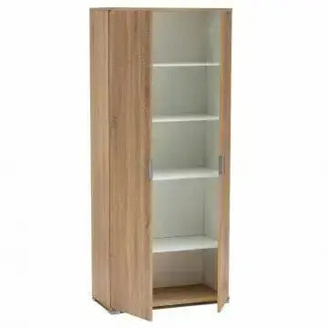 Armadio a Due Ante 180 Naturale: Spazio Organizzativo Classico, cm 75x38x174