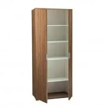 Zweitüriger Schrank 180 Nussbaum 75x38x174