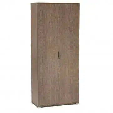 Zweitüriger Kleiderschrank 180 Eiche Grau 75x38x174 cm