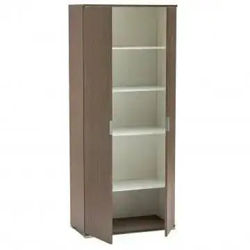 Zweitüriger Kleiderschrank 180 Eiche Grau 75x38x174 cm