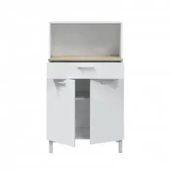 Armadio Cucina a 2 Ante e Cassetto in Bianco Canadian