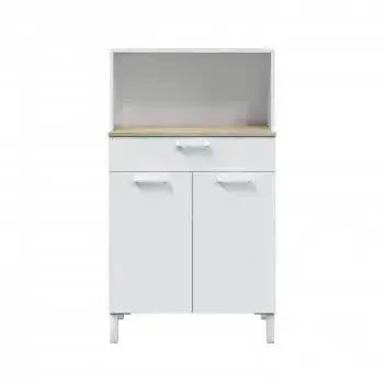 Armadio Cucina a 2 Ante e Cassetto in Bianco Canadian