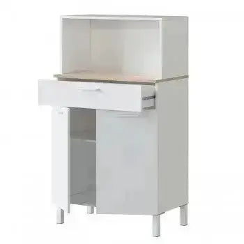 Armadio Cucina a 2 Ante e Cassetto in Bianco Canadian