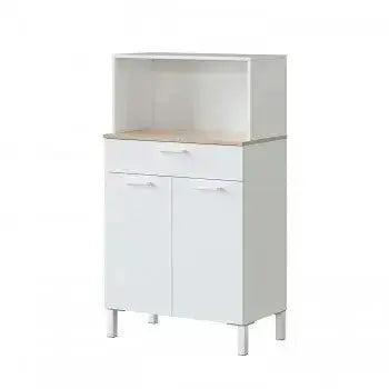 Armadio Cucina a 2 Ante e Cassetto in Bianco Canadian