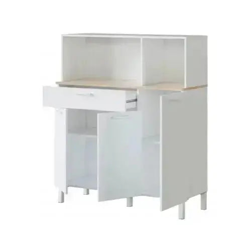Armadio Cucina a 3 Ante in Bianco Canadian - Funzionalità e Stile Nordico