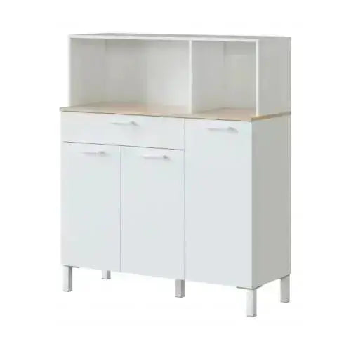 Armadio Cucina a 3 Ante in Bianco Canadian - Funzionalità e Stile Nordico