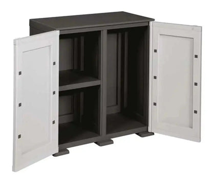 Niedriger Kunststoffschrank Tontarelli 79x43x85,5h 1 Einlegeboden + Gasflaschenfach