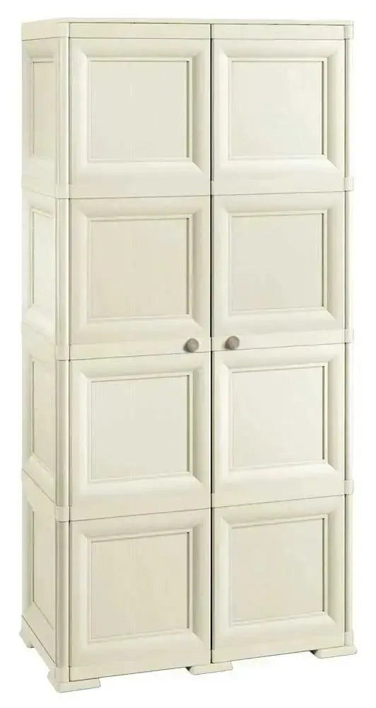 Besenschrank mit 2 Türen Angora 79x43x164h