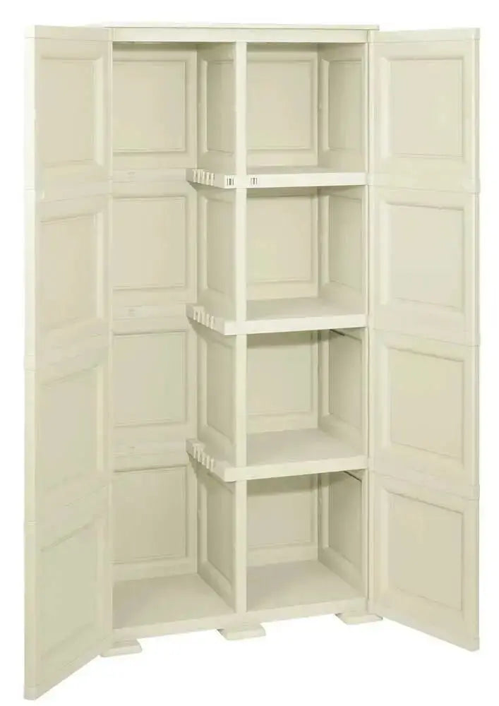 Besenschrank mit 2 Türen Angora 79x43x164h