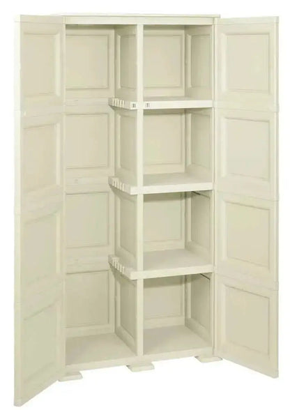Besenschrank mit 2 Türen Angora 79x43x164h