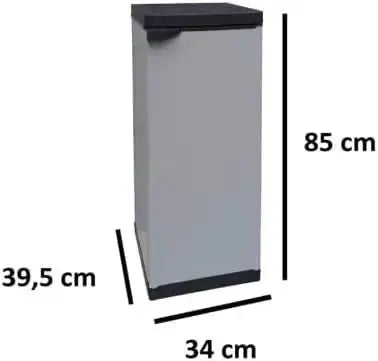Harzschrank niedrig 2 Böden 34x39,5x85h