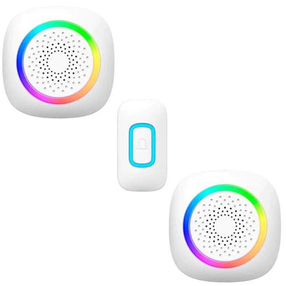 DIGITAL WIRELESS DOORBELL 2 DOUBLE RECEIVER HOME OFFICE
