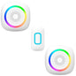 DIGITAL WIRELESS DOORBELL 2 DOUBLE RECEIVER HOME OFFICE