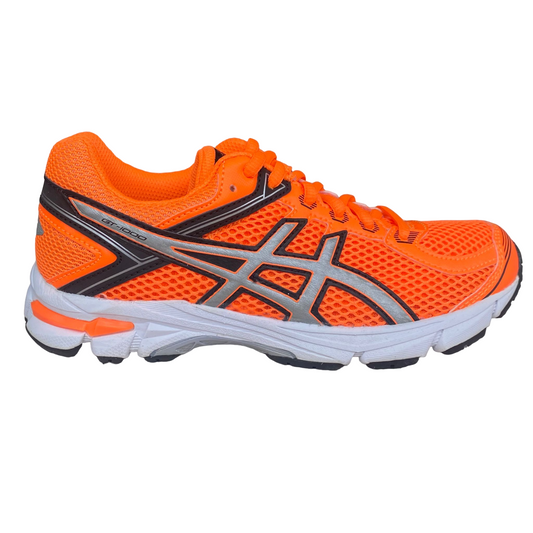 Asics scarpa da corsa da ragazzo GT 1000 4 C558N 3093 arancio-argento-nero