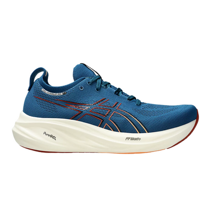 Asics Gel Nimbus 26 1011B794-404 Blu Arancio - Scarpa Running Uomo Ammortizzazione Massima