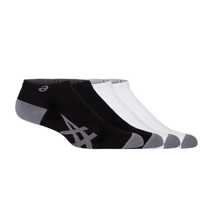 Asics Calze Running Leggere Caviglia 3013A799-100 Bianco e Nero - 2 Paia