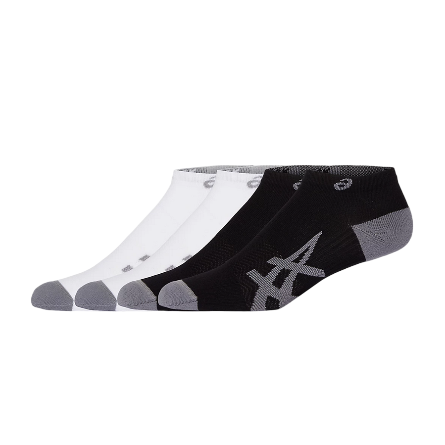 Asics Calze Running Leggere Caviglia 3013A799-100 Bianco e Nero - 2 Paia