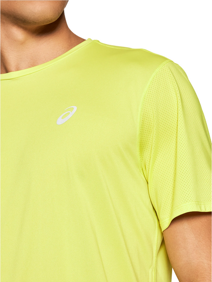 Asics maglietta manica corta da uomo in tessuto tecnico Run SS Top 2011B872 750 yuzu acido