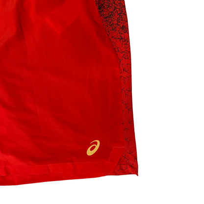 Asics pantaloncino sportivo per la corsa 2 in 1 7IN 2011A308-611 rosso