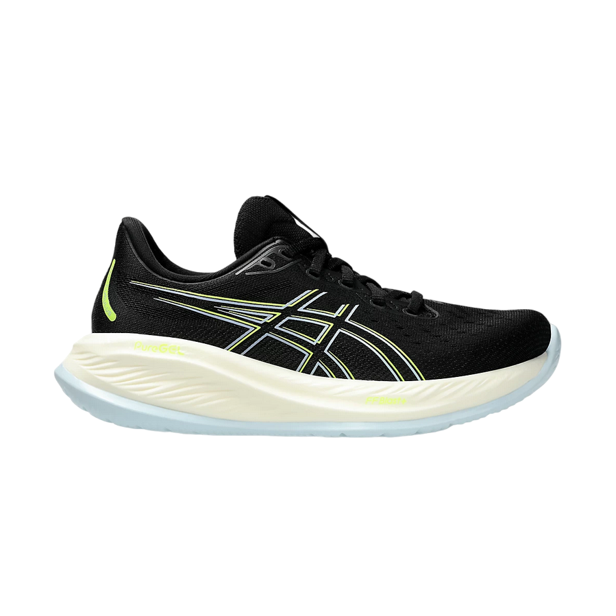 ASICS Gel Cumulus 26 1012B599-006 Nero Giallo | Scarpa Running Donna Quotidiana