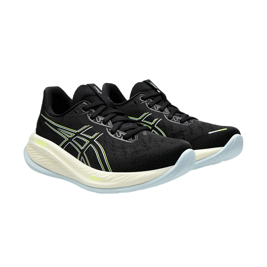 ASICS Gel Cumulus 26 1012B599-006 Nero Giallo | Scarpa Running Donna Quotidiana