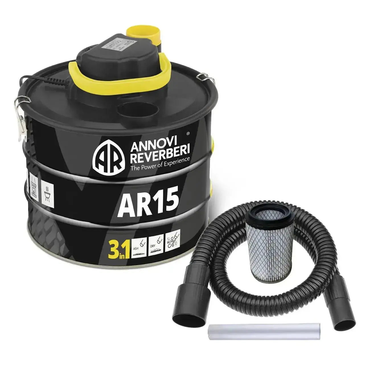 Aspiratore 3 in 1 per ceneri fredde 1000w 15lt