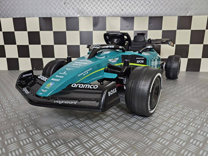 Aston Martin F1 24V Elektroauto für Kinder – Grün