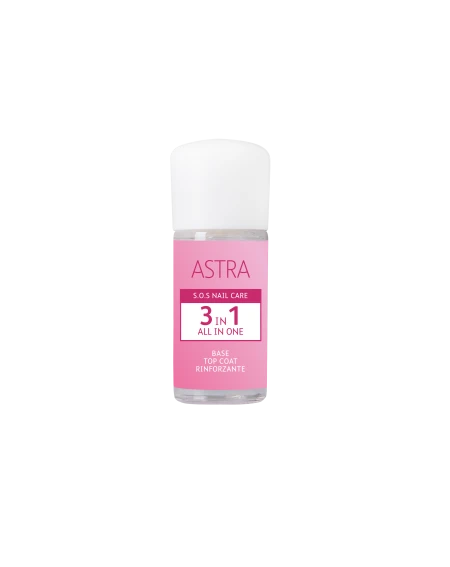 Astra Make-Up 3 in 1 All-In-One Unterlack Überlack Nagelstärker 12 ml