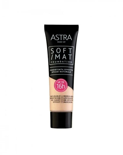 Astra Make-Up Sof Mat Fondotinta Effetto Opaco Naturale 30 ml