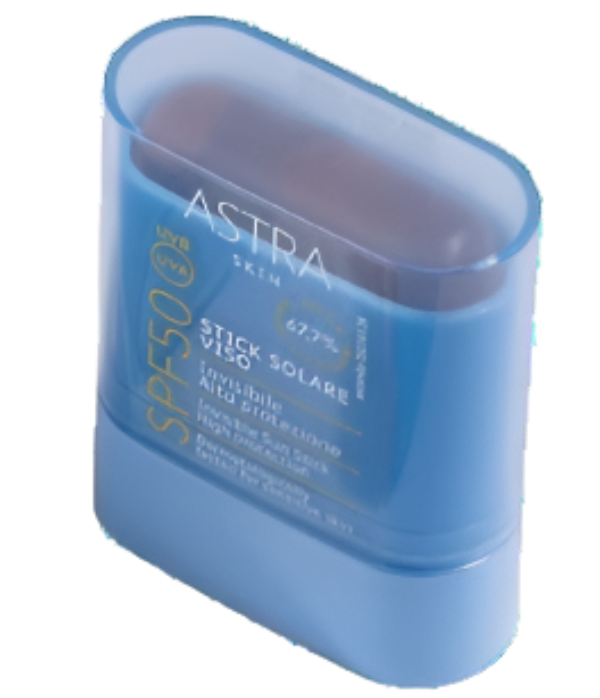 Astra Skin Stick Solare Viso SPF 50 Invisibile Ad Alta Protezione E Delicato Sulla Pelle 11 gr