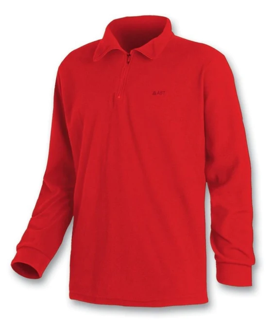 Astrolabio Maglia in micropile a mezza zip da ragazzI JR8A746 rosso