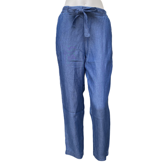 Astrolabio Pantalone Jeans Fresco Donna CA62 460 Blu | Elastico in Vita, Coulisse, Tessuto Leggero Estivo