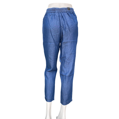 Astrolabio Pantalone Jeans Fresco Donna CA62 460 Blu | Elastico in Vita, Coulisse, Tessuto Leggero Estivo