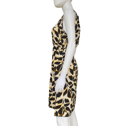 Astrolabio Vestito Smanicato Donna a Fantasia CA6F 500 Nero | Eleganza Estiva