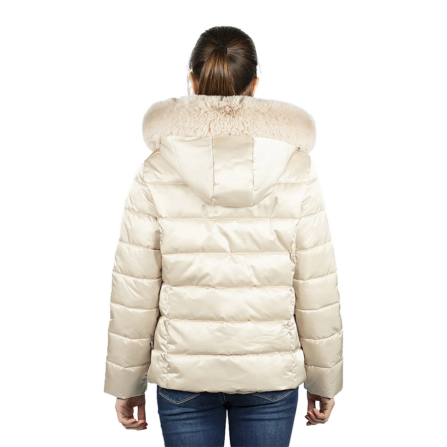 Astrolabio Piumino Donna con Cappuccio CA5G 031 Beige – Caldo e Versatile