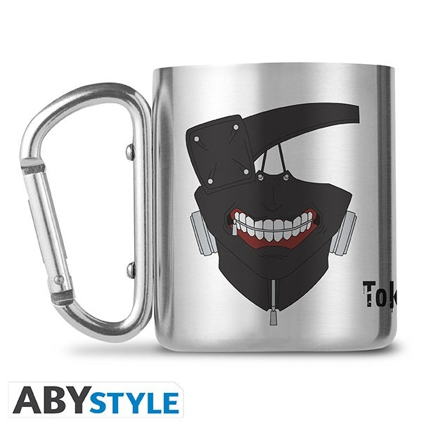 ABYSTYLE METALLBECHER TOKYO GHOUL "MASK" KEN KANEKI BECHER TRINKGEFÄSS GRIFF 320ML