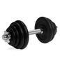 Avento Adjustable Dumbbell Set Black 15Kg Cast Iron Steel 42DE-BLK