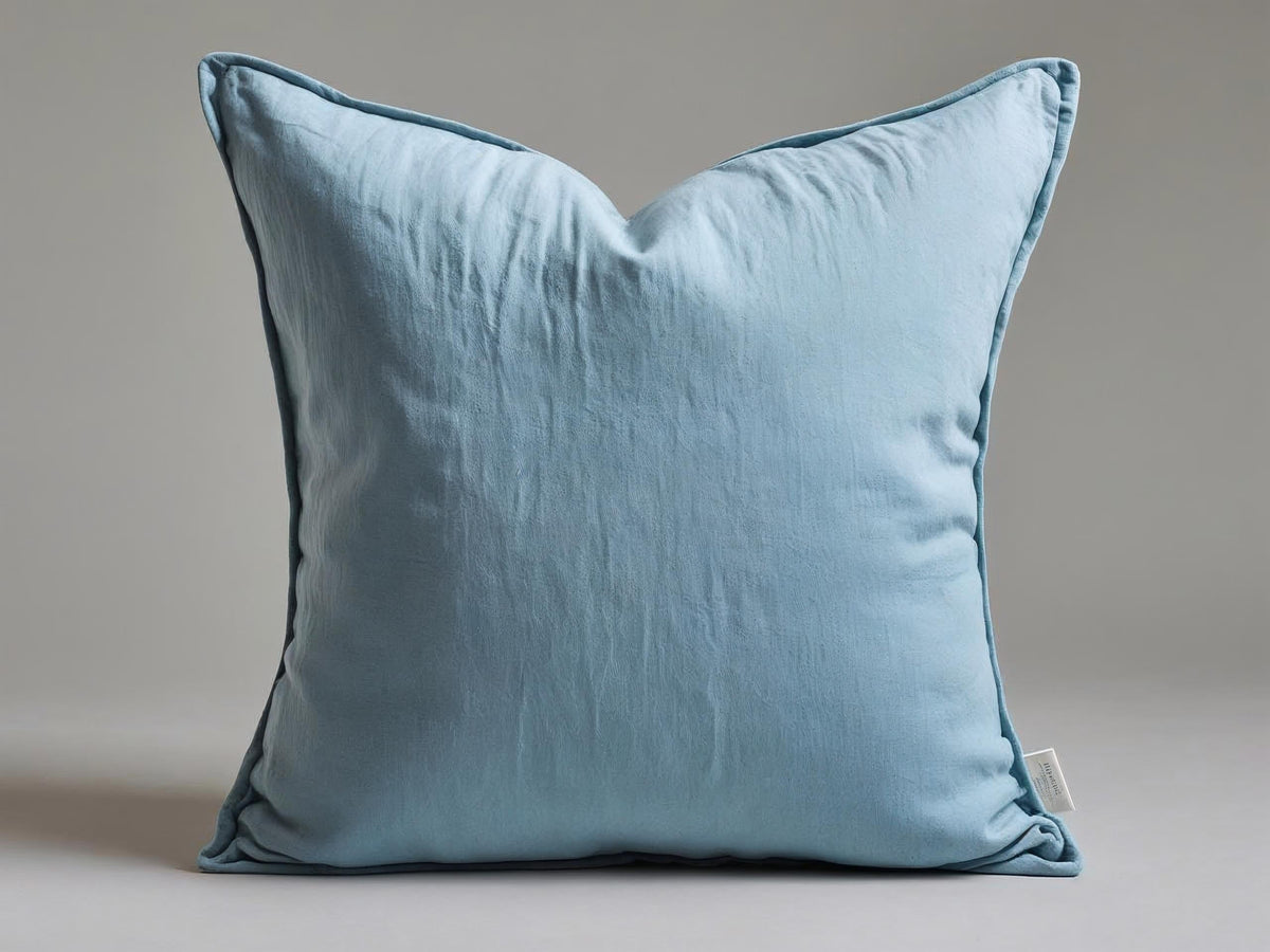 Cuscino Arredo in Cotone – Azzurro Laguna | Collezione Laguna