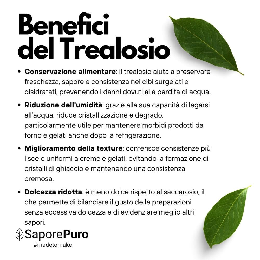 Trealosio - Zucchero Naturale - Origine extra E.U.