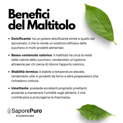 Maltitolo in polvere  - Confezionato in Italia