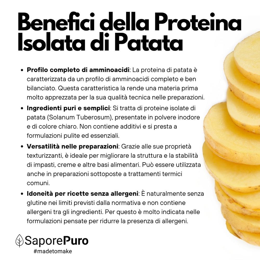 Proteine Isolate di Patata - Albume Vegano - VegeWhip - Per realizzare prodotti Vegan