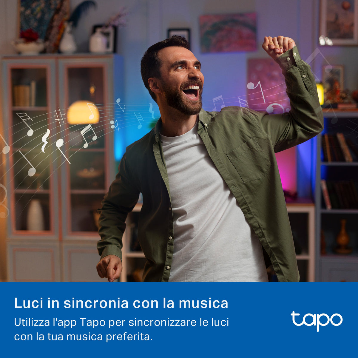 Tapo L430C Lampadina LED Smart Wi-Fi Multicolore E14, Controllo Vocale con Alexa, 4pz