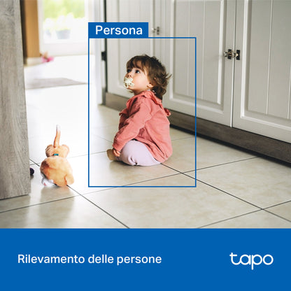 Tapo C236 Telecamera WiFi Esterno/Interno 3K 5MP, Visione a Colori, 360° PTZ