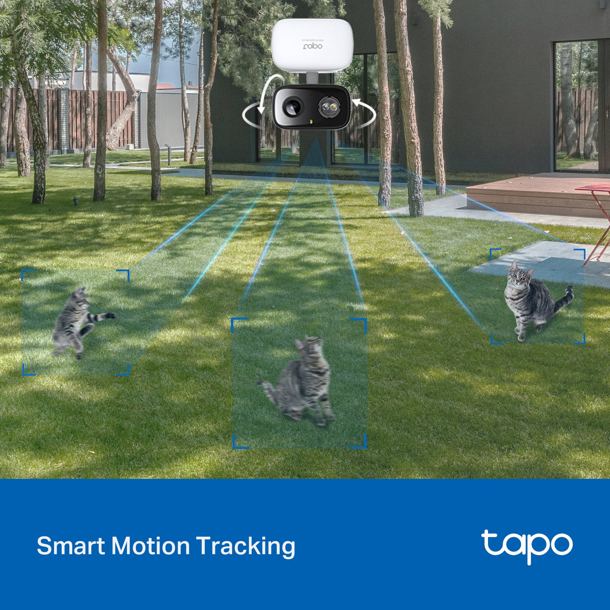 Tapo C216 Telecamera WiFi Interno/Esterno 2K 3MP, Visione a Colori, 360° PTZ